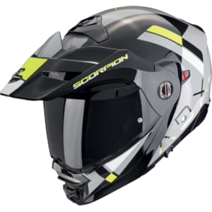 Casque modulable SCORPION ADX-2 Galane Gris-Noir-Jaune Fluo