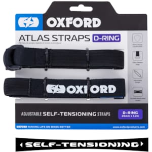 Luggage straps OXFORD Atlas D-Ring 26mm x 1.2m Black (per pair)