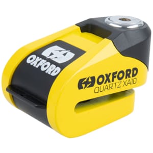 Schijfremslot OXFORD Quartz XA10 Alarm Geel-Zwart