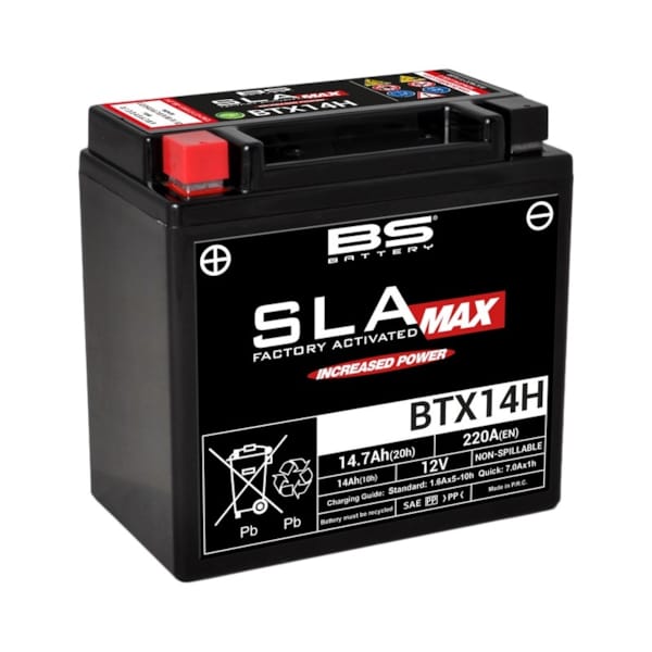 BS BATTERY Batterie fermée sans entretien BTX14H SLA MAX