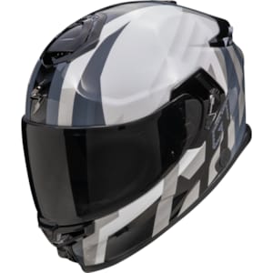 Casque intégral SCORPION EXO-GT SP Air Touradven Blanc nacré-Argent