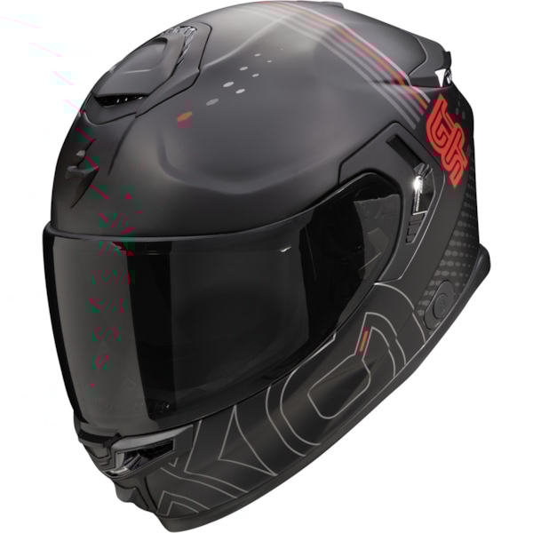 SCORPION EXO-GT SP Air Techlane Mat Noir-Gris-Rouge