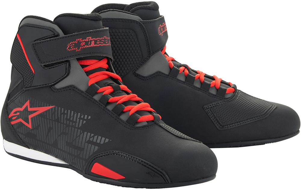 Men's motorcycle shoes ALPINESTARS Sektor Black-Bright Red
