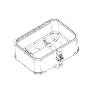 Case bottom & lid cases GIVI OBKE58 Base ZOBKE58AFM Alu