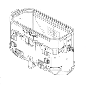 Case bottom & lid cases GIVI OBKE37 Shell ZOBKE37ALFM Alu Left