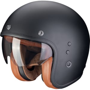 Casque jet SCORPION Belfast Evo Luxe Mat Noir