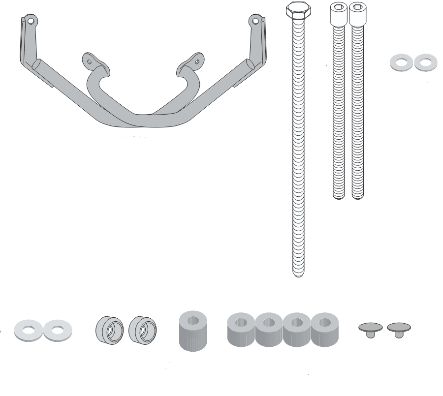 GIVI Pare-carter TN9222 Acier revêtu de poudre noire bas