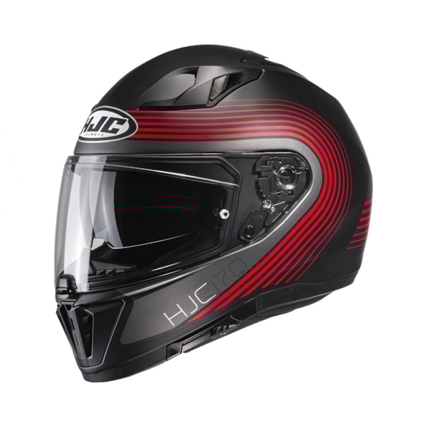 HJC I70 Surf Matt black - Red - Full-face helmet | rad.eu/en