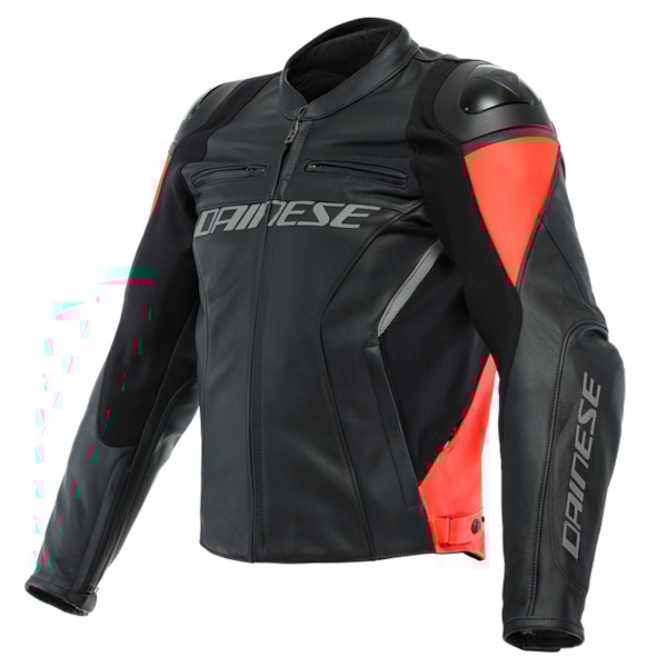 DAINESE Racing 4 Zwart-Fluo Rood