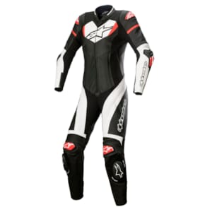Combinaison en une pièce ALPINESTARS Stella GP Plus 1PC Suit Noir-Blanc-Rouge Vif