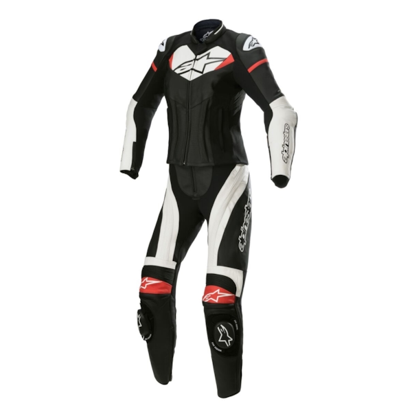 ALPINESTARS Stella GP Plus 2PC Suit Noir-Blanc-Rouge Vif