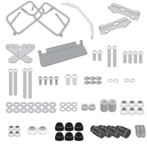 Motorcycle-specific mounts GIVI PLO_N - Side cases holders PLO9350N