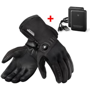 Heated gloves REV'IT! Freedom H2O kit Black