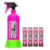 MUC-OFF Punk Powder Motorcycle Cleaner 4 pack + bottle