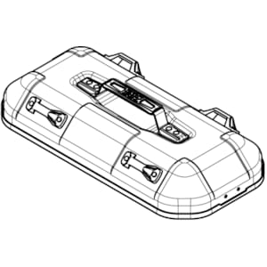 Base & couvercle coffres GIVI DLM36 Monokey Aluminium Droite