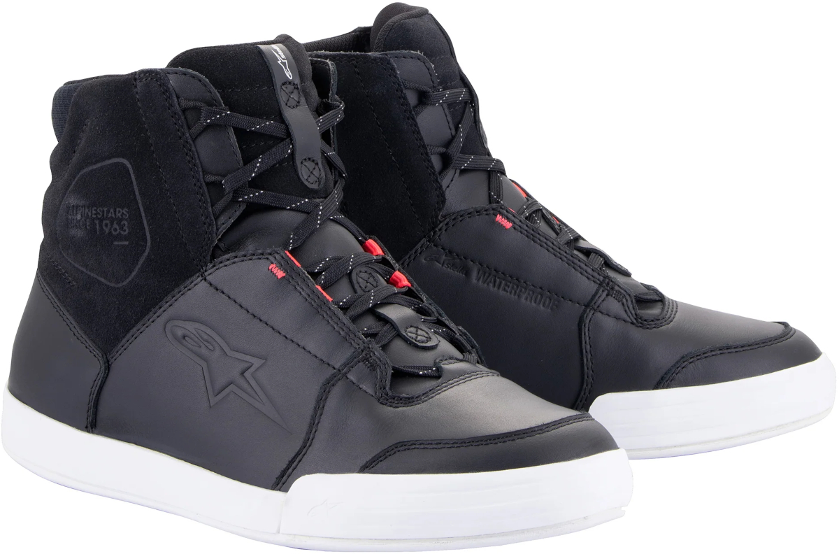 Chaussures moto femmes ALPINESTARS Chrome Waterproof Women's Shoes Noir-Blanc-Rose Diva