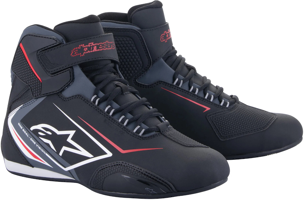 Chaussures moto hommes ALPINESTARS Sektor Waterproof Shoes Noir-Blanc-Gris