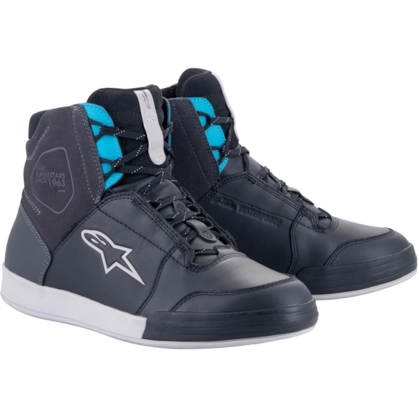 ALPINESTARS Chrome Waterproof Women's Shoes Zwart-Asfalt-Turquoise