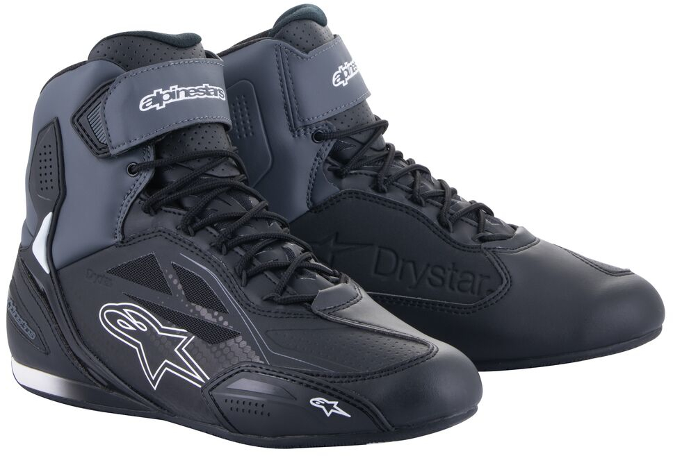 Men's motorcycle shoes ALPINESTARS Faster-3 Drystar Black-Dark Grey