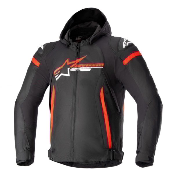 ALPINESTARS Zaca Waterproof Jacket Zwart-Helder Rood-Wit
