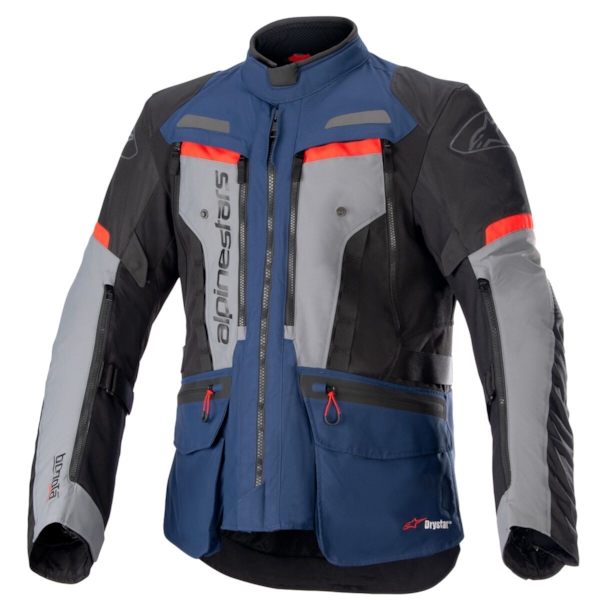 ALPINESTARS Bogotá Pro Drystar Jacket Donker Blauw-Zwart-Helder Rood