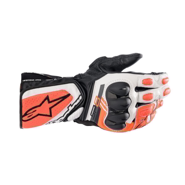 ALPINESTARS SP-8 V3 Black-White-Red Fluo