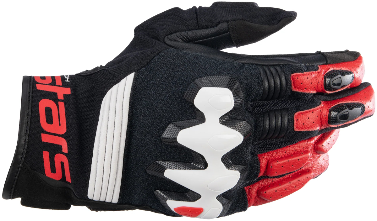 ALPINESTARS Halo Gloves Black-White-Bright Red