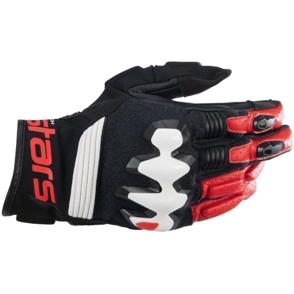 ALPINESTARS Halo Gloves Zwart-Wit-Helder Rood