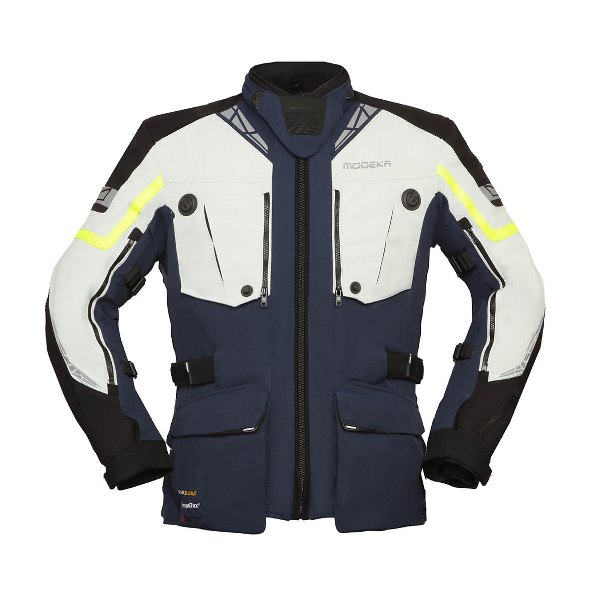MODEKA Panamericana II Jacket Blauw-Licht Grijs