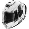 SHARK Spartan RS Byhron Wit-Zwart-Chroom WKU