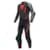 2-piece motor suit DAINESE Laguna Seca 5 Black-Antracite-Fluo Red