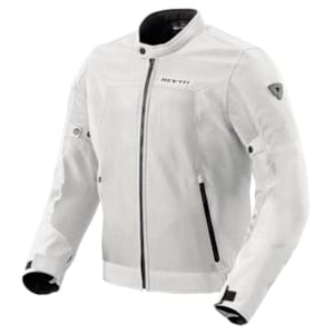 Men's summer motorcycle jacket and hoodie REV'IT! Eclipse 2 Silver