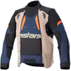 ALPINESTARS Halo Drystar Jacket Donker Blauw-Donker Kaki-Flame Oranje
