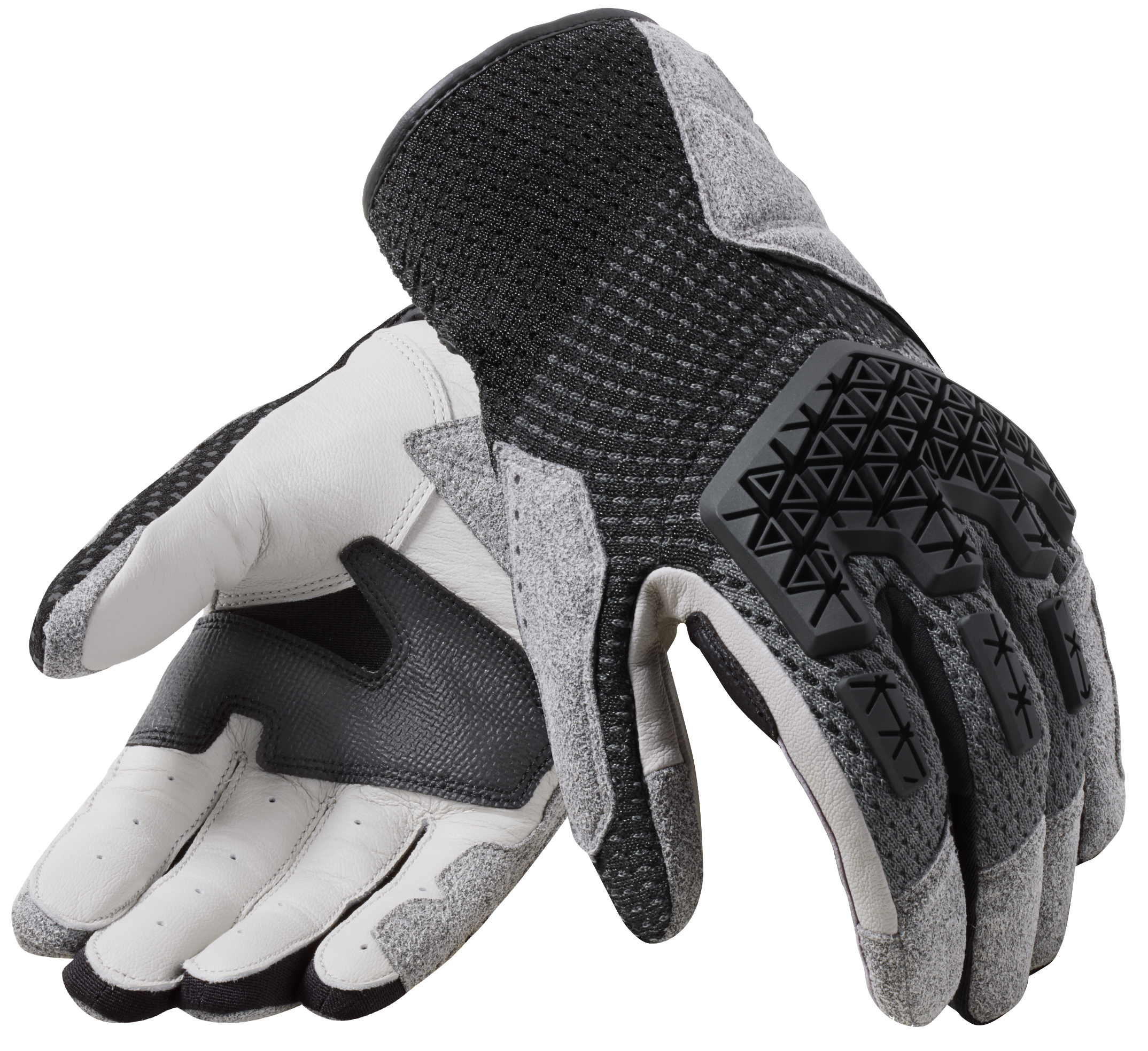Gants été hommes REV'IT! Offtrack 2 gloves Noir - Argent