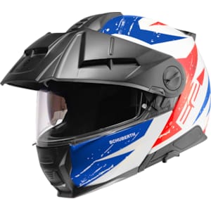 Casque modulable SCHUBERTH E2 Explorer Bleu - Rouge