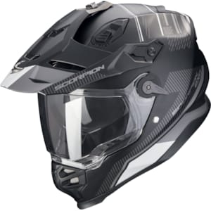 Dual Sport helm SCORPION ADF-9000 Air Desert Mat Zwart-Zilver
