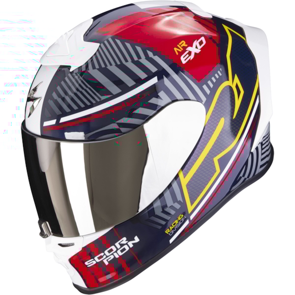 SCORPION EXO-R1 Evo Air Victory Rood-Blauw-Geel