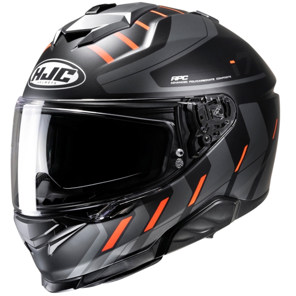 HJC i71 Simo Mat Noir - Orange