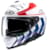 Full-face helmet HJC i71 Simo Matt White - Red
