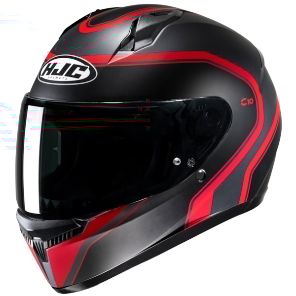 HJC C10 Elie Mat Zwart - Rood