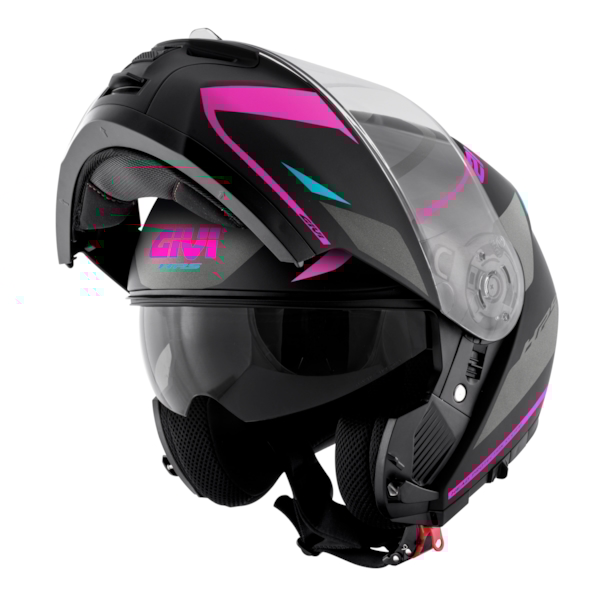 GIVI X.21 EVO F Number Matt Lady Black-Titanium-Rose