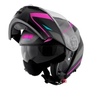 Modular helmet GIVI X.21 EVO F Number Matt Lady Black-Titanium-Rose