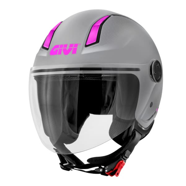 GIVI 11.7 Solid Color Mat Lady Zilver-Fuchsia