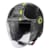 Jet helmet GIVI 12.5 Graphic Touch Matt Black-Yellow