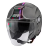 GIVI 12.5 Graphic Touch Mat Lady Titanium-Zwart-Roze