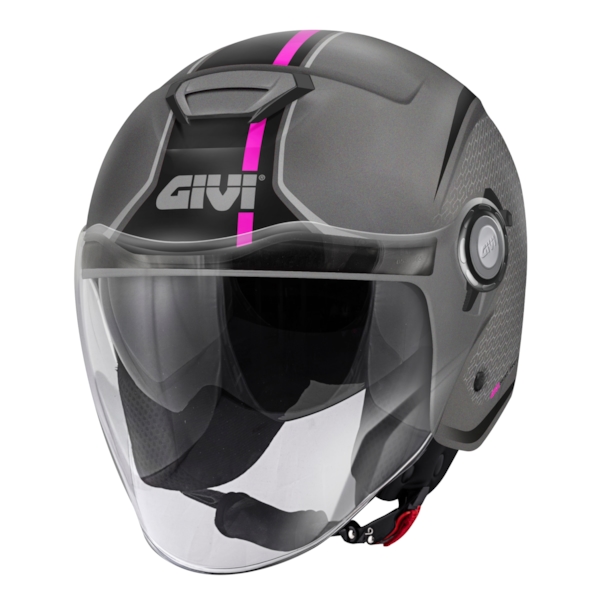GIVI 12.5 Graphic Touch Mat Lady Titanium-Zwart-Roze