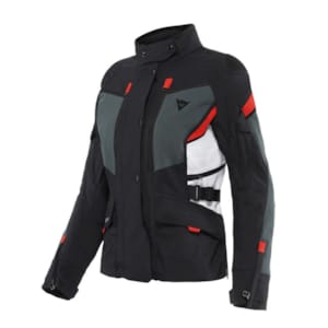 Gore-Tex® motorjas dames DAINESE Carve Master 3 Lady Gore-Tex Jacket Zwart-Ebony-Lava Rood