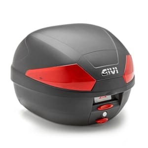Top boxes and side GIVI B29 Monolock Case red reflectors