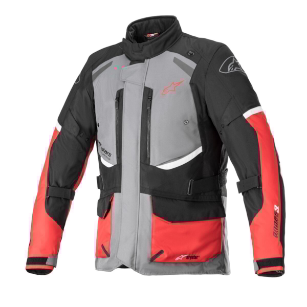 ALPINESTARS Andes V3 Drystar Jacket Donker Grijs-Zwart-Helder Rood