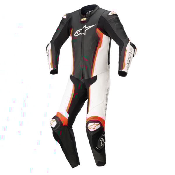 ALPINESTARS Missile V2 1PC Suit Zwart-Wit-Rood Fluo